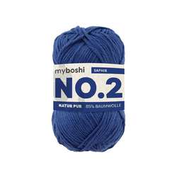 Myboshi - NO.2, Lana, 50 g, 100 m, Zaffiro