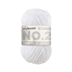 Myboshi - NO.2, Lana, 50 g, 100 m, Bianco