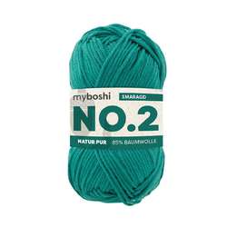 Myboshi - NO.2, Lana, 50 g, 100 m, Smeraldo