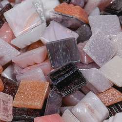 Joy - Pietre per mosaico, 10 x 10 x 4 mm - 200g, Mix terra deluxe