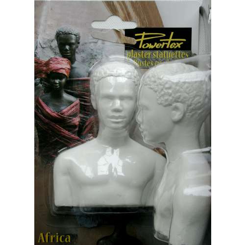Powertex - Busto intero in gesso African Prince 