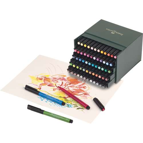 Faber-Castell - Pitt artist pen, box per atelier 