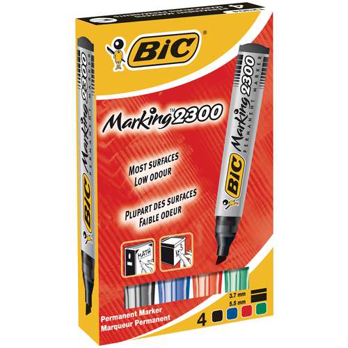 Bic - Marking 2300, Set di marker permanenti 