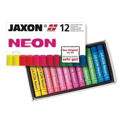 Jaxon - Neon, Pastelli ad olio in scatola di cartone 