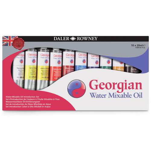 Daler-Rowney - Georgian, Set di colori a olio miscelabili in acqua 