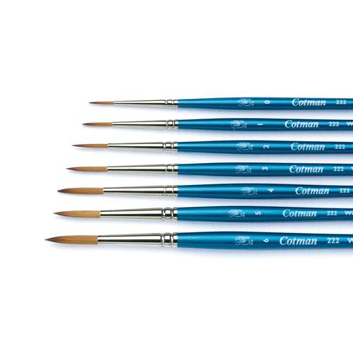 Winsor & Newton - Cotman Designer's, Serie 222, Pennello per acquerello 