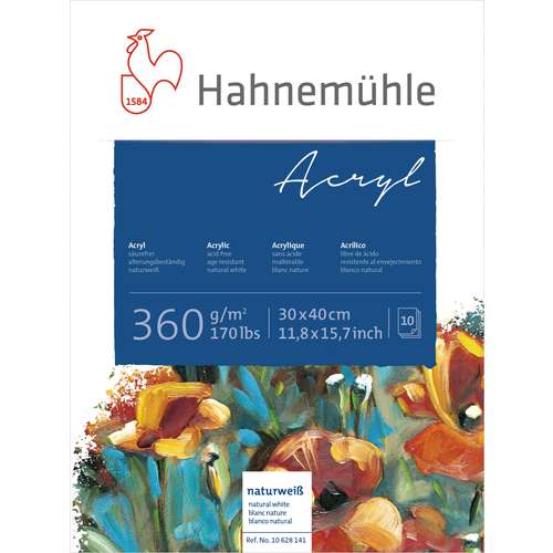 Hahnemühle - Acrly, Blocco per acrilico 360 g/mq 