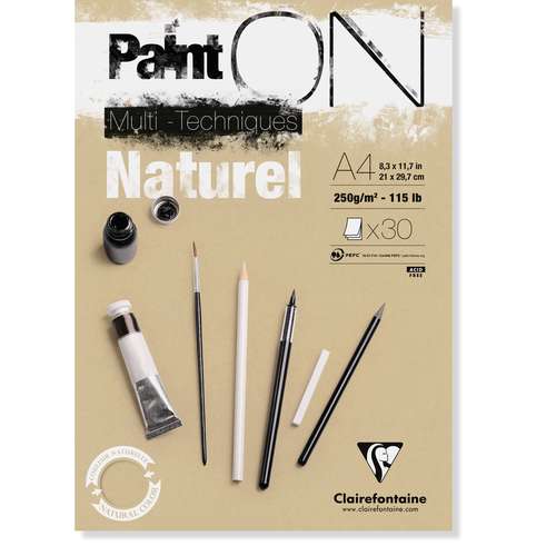 Clairefontaine - Paint ON cartone naturale 