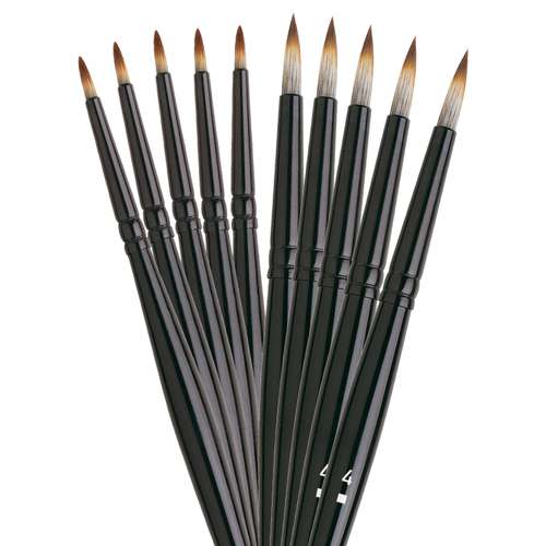 I Love Art - Mungo, set di pennelli per pittura a olio, tondi 5+5 
