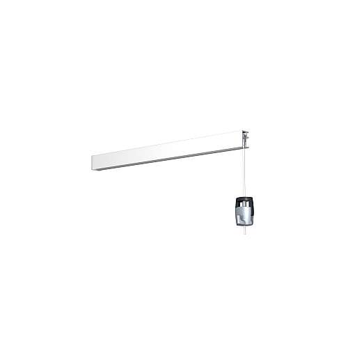 Binario Per Quadri Artiteq - Kit Completo 3 Metri, Bianco, Con Ganci Scorrevole, Supporto Fino A 40 Kg