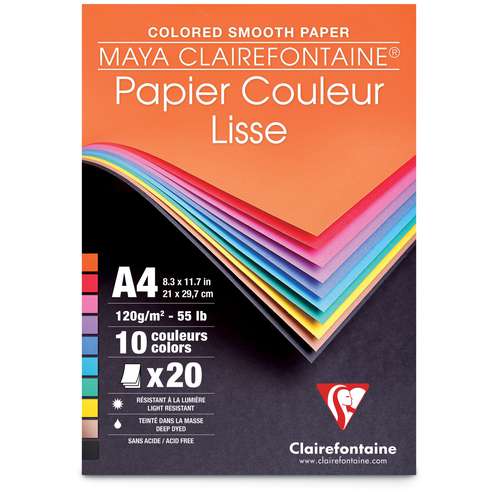 Clairefontaine Maya carta colorata liscia 