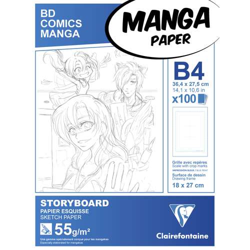 Clairefontaine - Blocco manga per Storyboard 