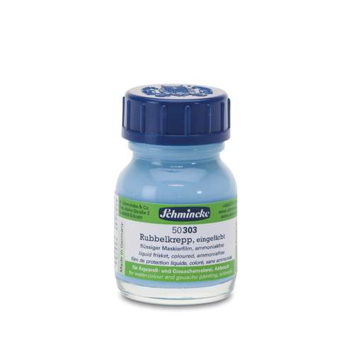 Schmincke - Rubbelkrepp, pellicola di protezione liquida blu 