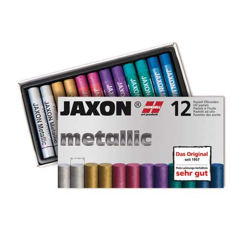 Jaxon - Metallic, Pastelli ad olio in scatola di cartone 
