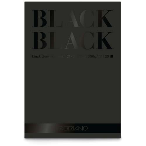 Fabriano - Black Black, blocco di carta nera 