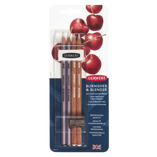 Derwent - Burnisher & Blender, Set da 4 
