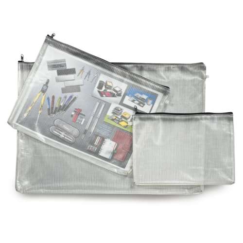 Rumold - Mesh-bag, Raccoglitore in plastica trasparente 