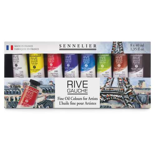 Sennelier - Set da 8 colori a olio Rive Gauche 