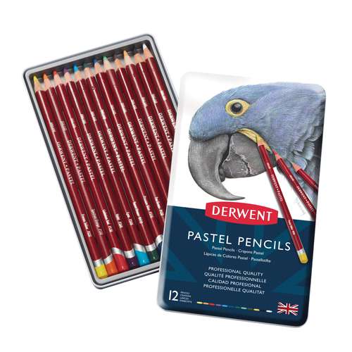 Derwent - Pastel Pencils, Set in scatola di metallo 