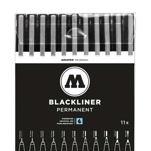 Molotow - Blackliner permanent, Set completo 