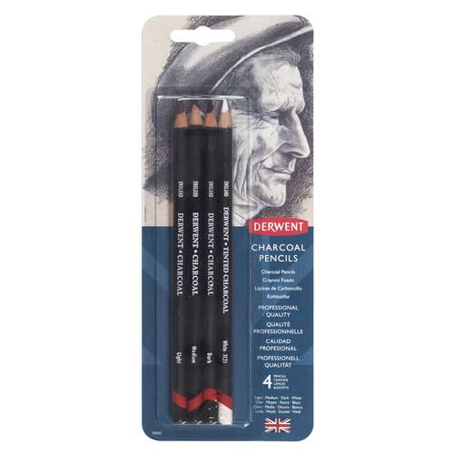 Derwent - Set da 4 matite carboncino 