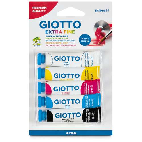 Giotto - Set da 5 colori a tempera extra fini 