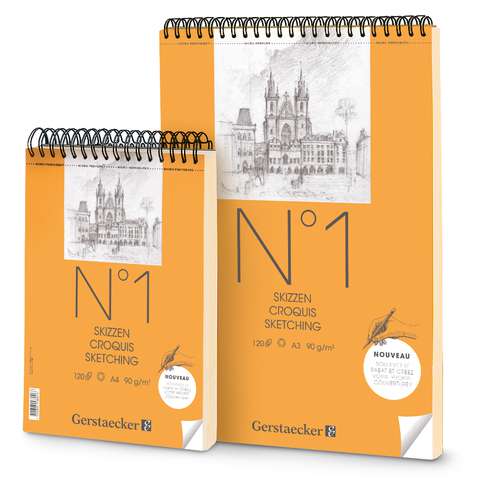 Gerstaecker - Sketching Pad N.1, Blocco da disegno spiralato 