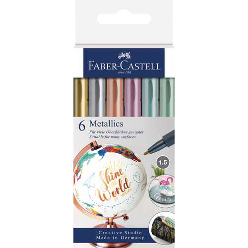 Faber-Castell - Set di Metallic Marker 
