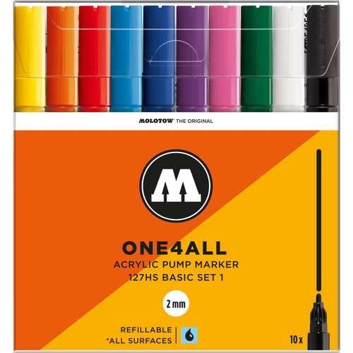 Molotow - One4all Marker 127HS, Set di 10 marker 