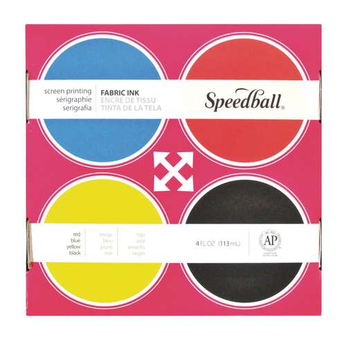 Speedball - Set base di colori per serigrafia su tessuto 