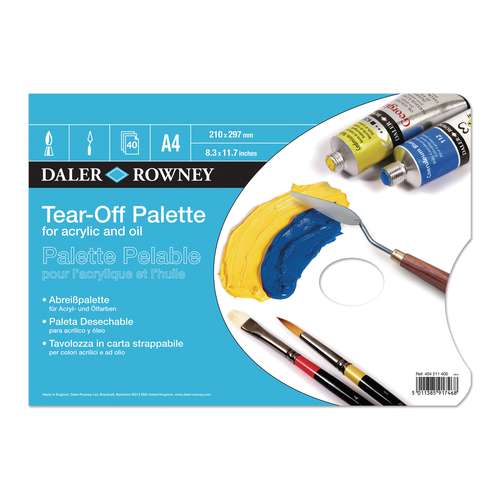Daler-Rowney - Tavolozza strappabile per colori acrilici 