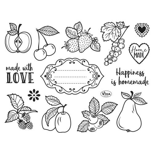Viva Decor - Clear Stamps in silicone, Happiness is homemade 