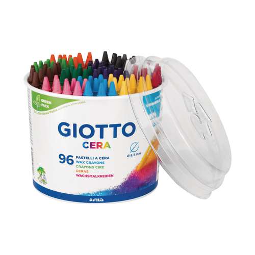 Giotto - Cera, Set da 96 pastelli a cera 