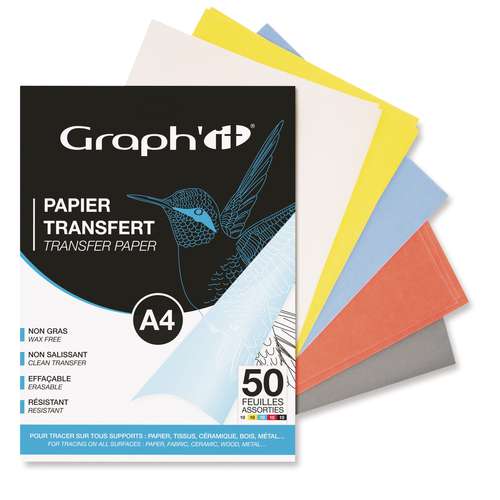 Graph'IT - Carta transfer, Confezione da 50 