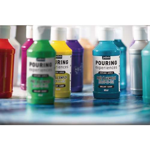 Pébéo - Pouring Experience, Colori acrilici pronti all'uso 
