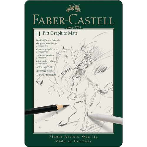 Faber-Castell - Set di matite Pitt Graphite Matt 