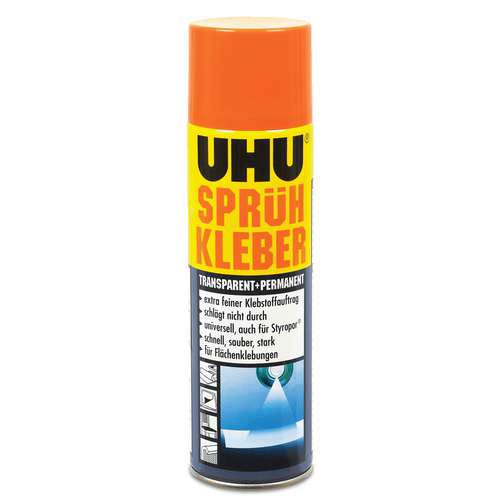 Uhu - Colla spray trasparente e permanente 