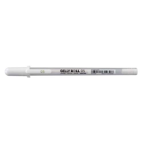Acquista Penna gel Sakura Gelly Roll colore bianco 0,5 mm 0,8 mm 1,0 mm  penna ad alta luce Marke penna nera per pittura artistica in cartone penne  a linea bianca