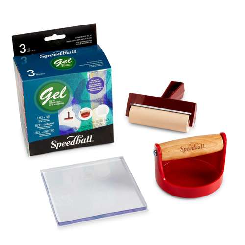 Speedball - Kit di accessori per lastre gel 
