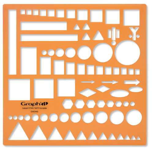 Graph'IT - Stencil da disegno Gabarit OTAN 