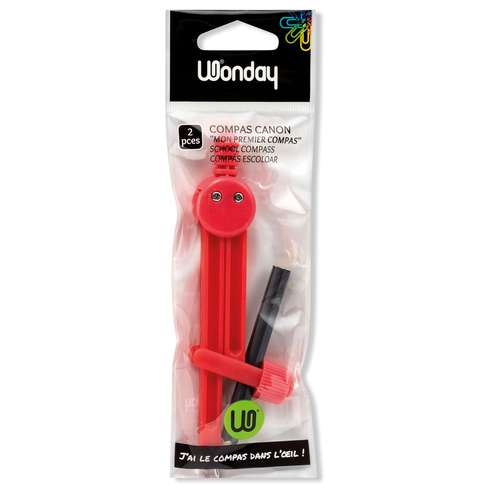 Wonday - Compasso per la scuola con adattatore per matita 