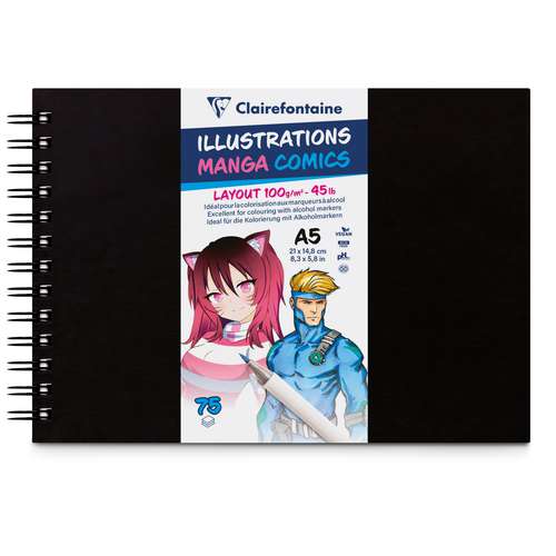 Clairefontaine - Illustrations Manga Comics, Album spiralato 