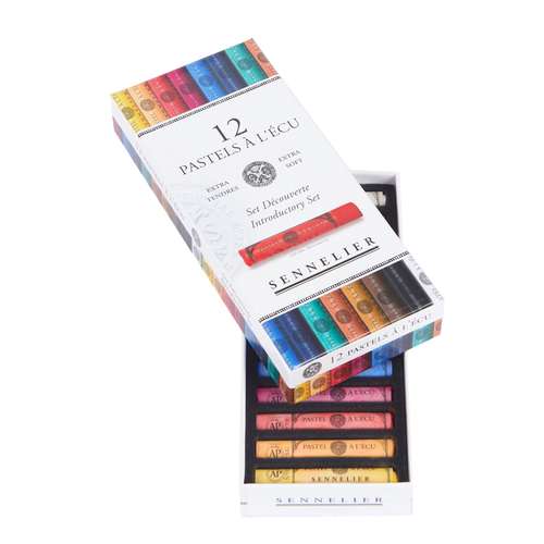 Sennelier - Pastels à l'Écu, Set introduttivo da 12 pastelli morbidi 
