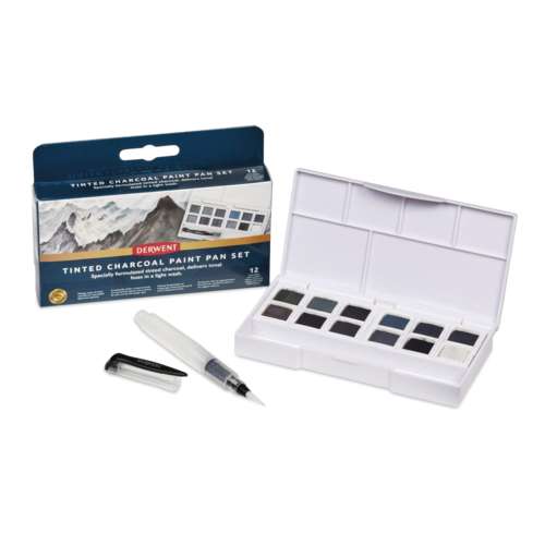 Derwent - Tinted Charcoal Paint Pan, Set 