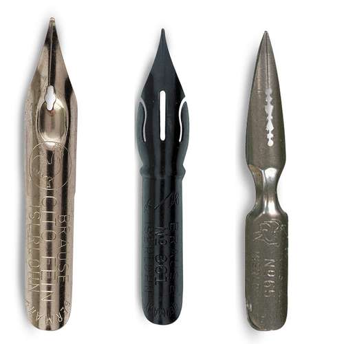 Brause - Set per calligrafia con 3 pennini, Copperplate & Script 