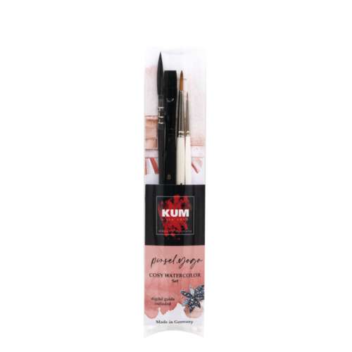Kum - Cosy Watercolour, Set di 4 pennelli 