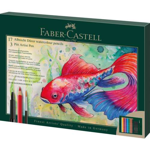 Faber-Castell - Albrecht Dürer & Pitt Artist Pen, Set regalo con 21 pezzi 