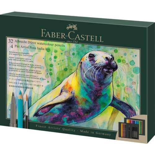 Faber-Castell - Albrecht Dürer & Pitt Artist Pen, Set regalo con 37 pezzi 