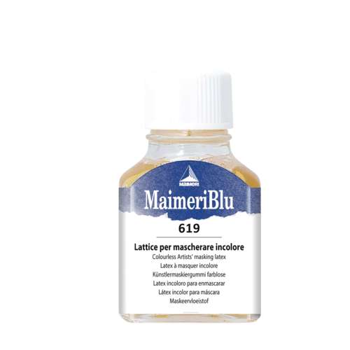 Maimeri - Blu, Gomma da mascheratura incolore, 75 ml 