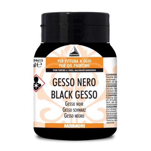 Maimeri - Gesso nero 615, 500 ml 
